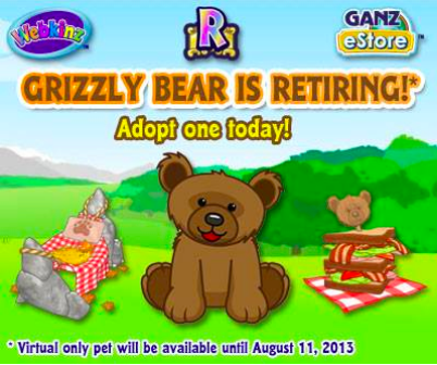 grizzly bear webkinz