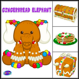 webkinz gingerbread elephant